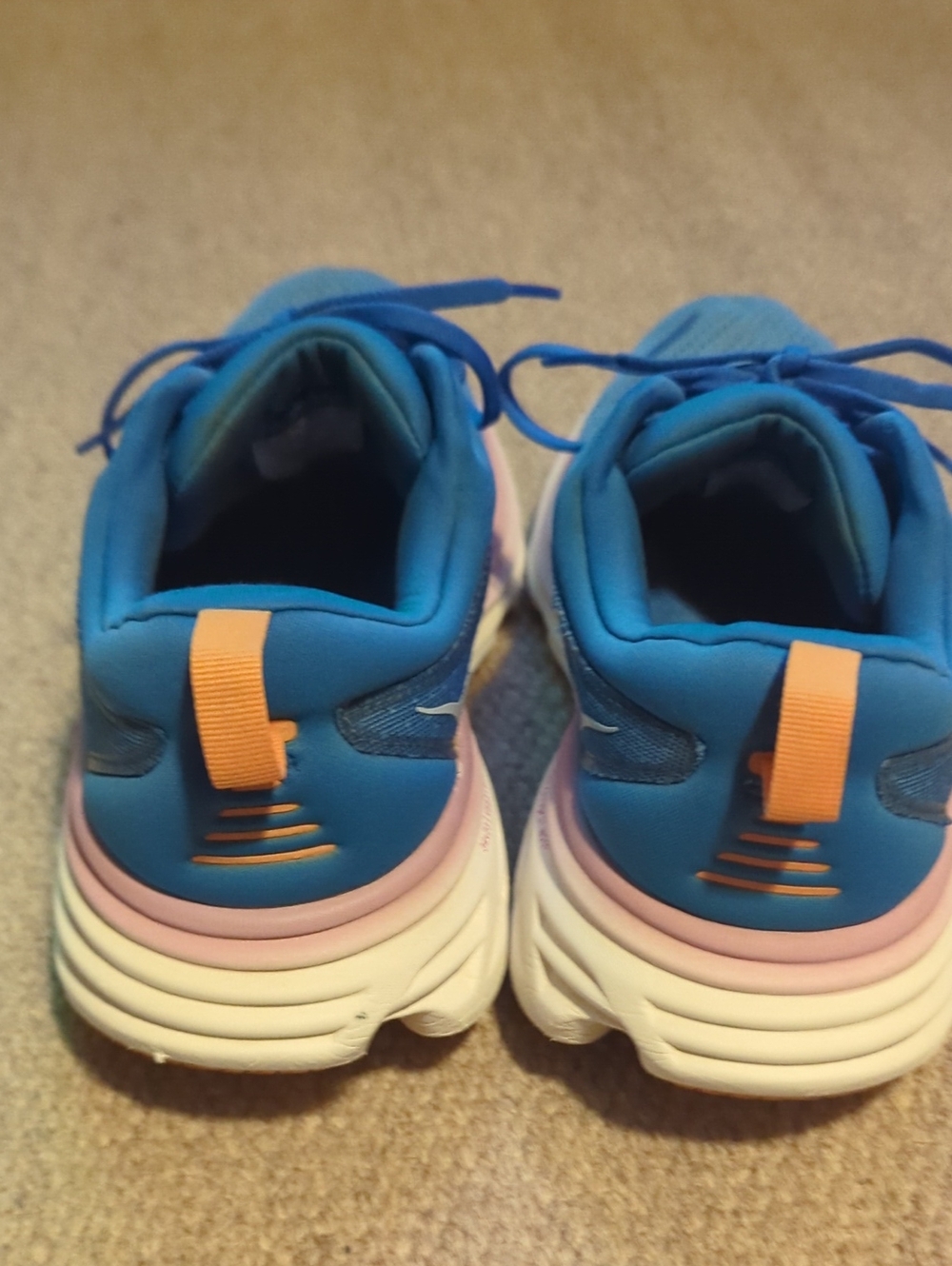 Women's Hoka One One Biondi 8 Size 10 D Width Blue/Pink - Picture 5 of 8